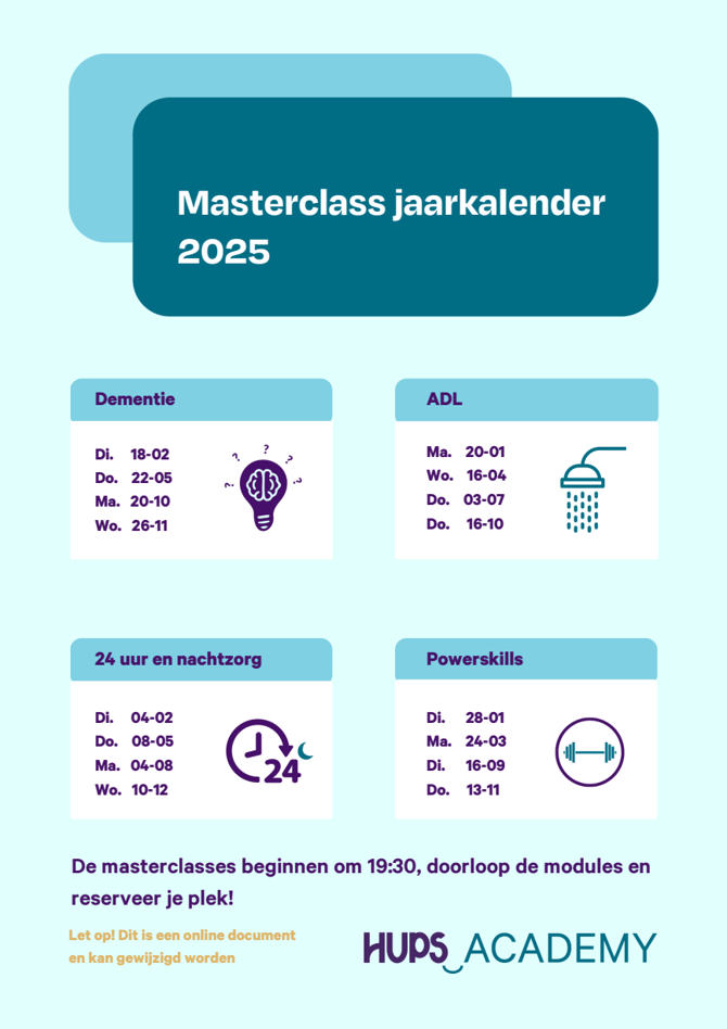 Masterclass Jaarkalender